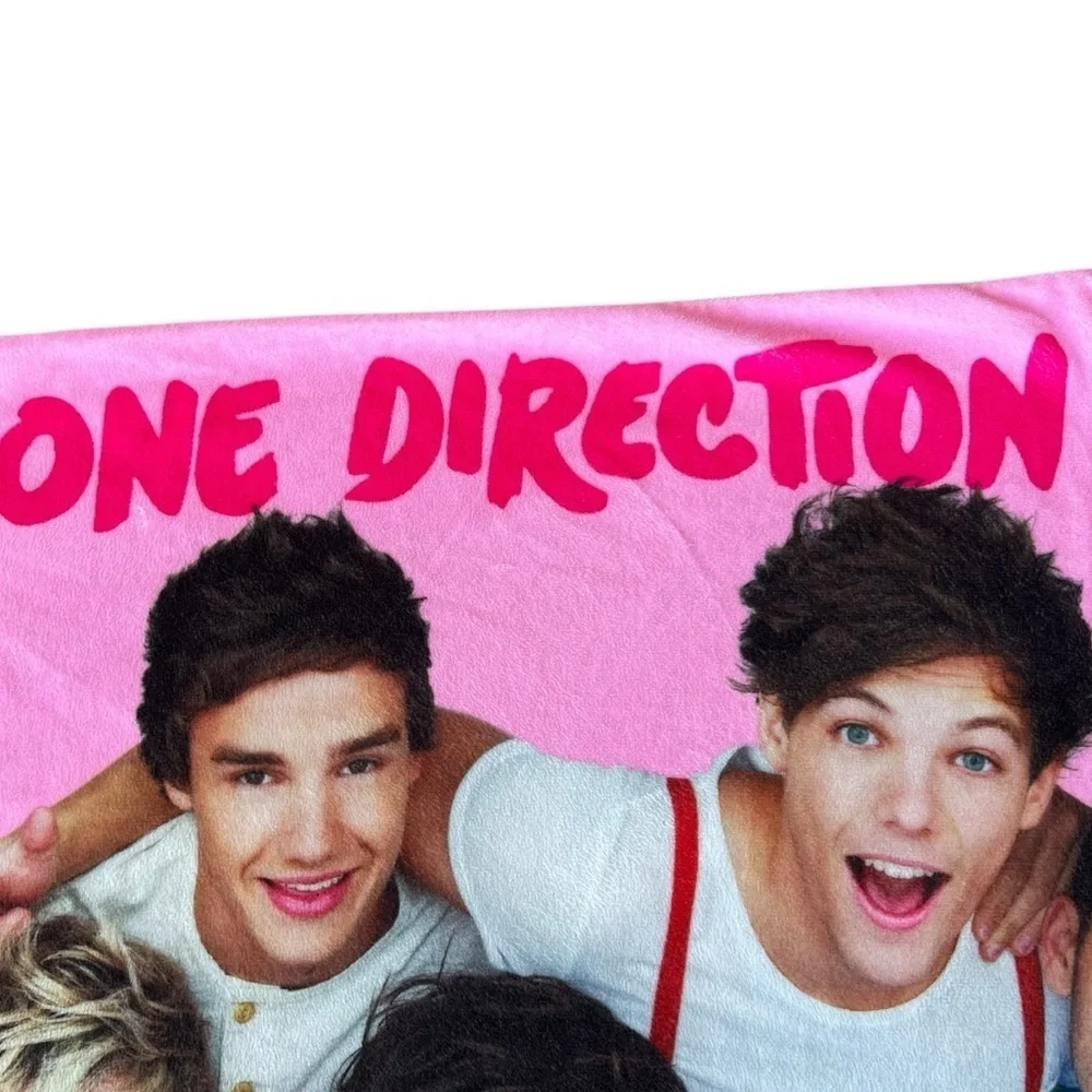 One Direction 1D Minky Plush Pillowcase 2013 Global Harry Liam Zayn Niall Louis